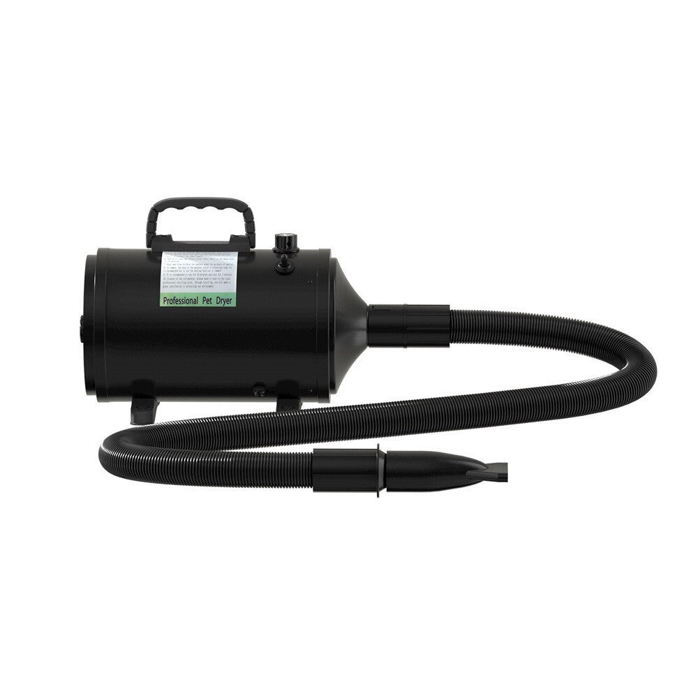 Low Noise Dog Hairdryer Pet Grooming Force Dryer 2200W Black - New
