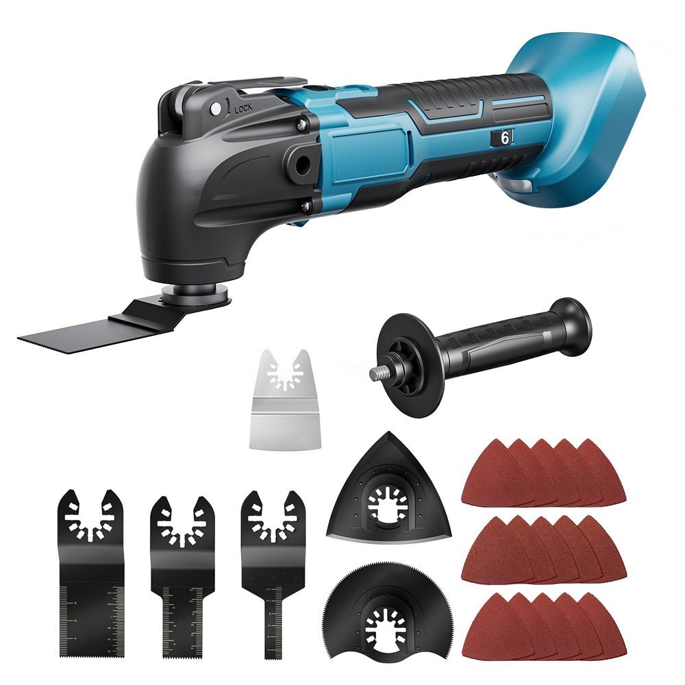 Cordless Oscillating Multi Tool 18V Brushless 6 Speed with Blade Kit - Brand New