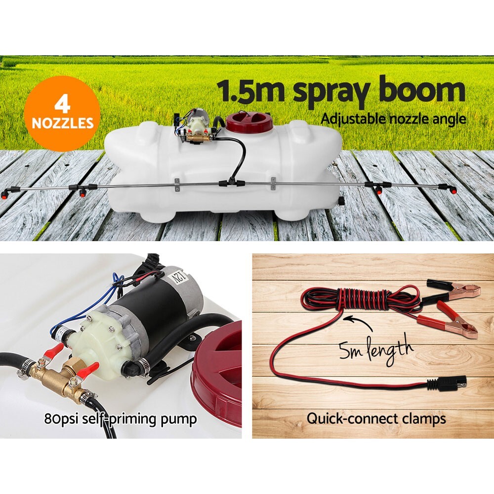 Weed Sprayer 100L 1.5M Fixed Boom Garden Spray - Brand New