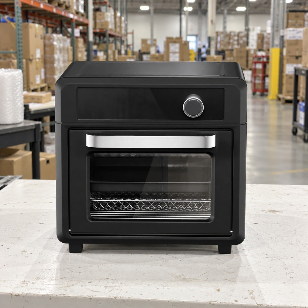 20L Air Fryer Oven LCD Touch 1400W 12 Presets Black - Brand New