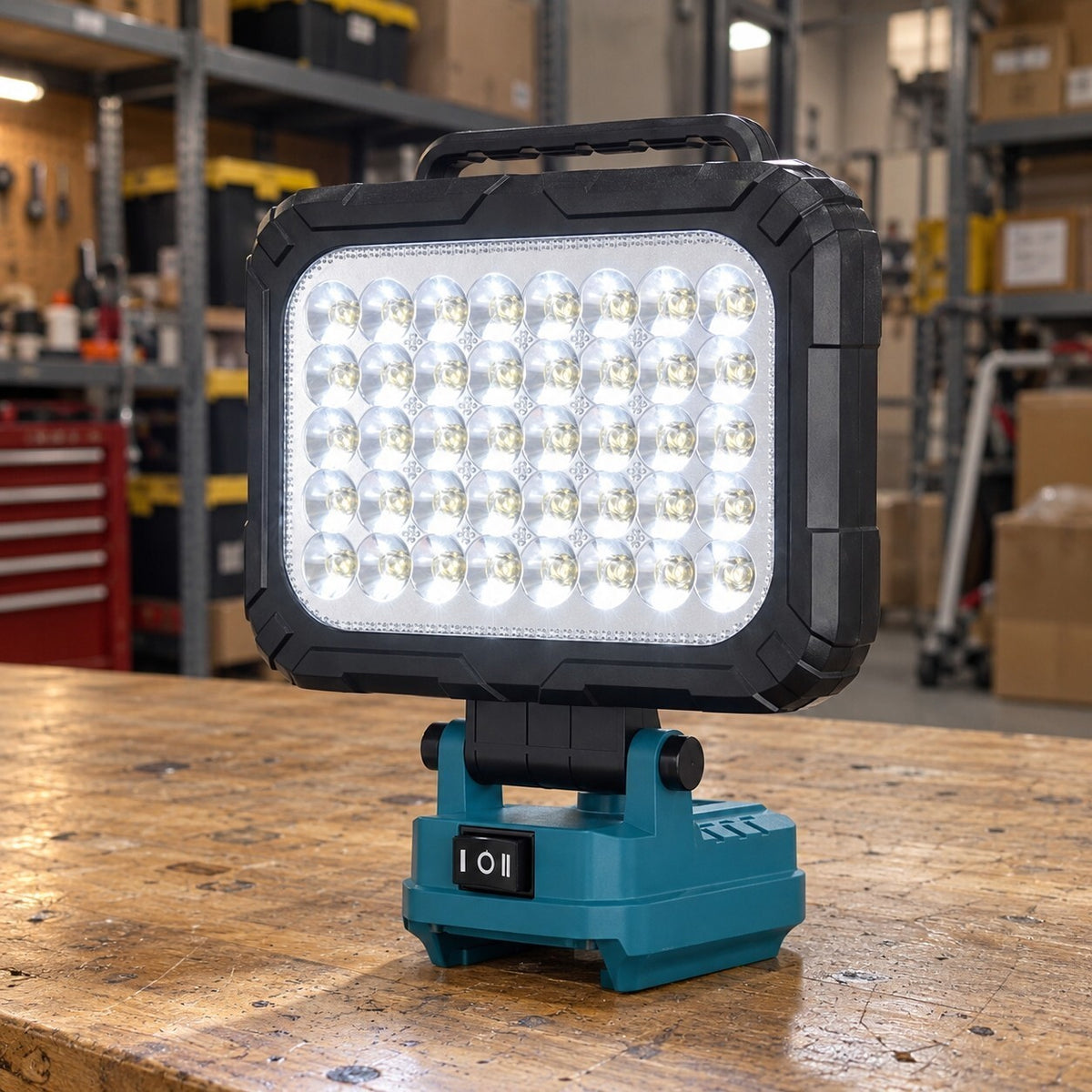 8 Inch Cordless LED Work Light for 18V Battery with 2 USB Ports - Brand New
