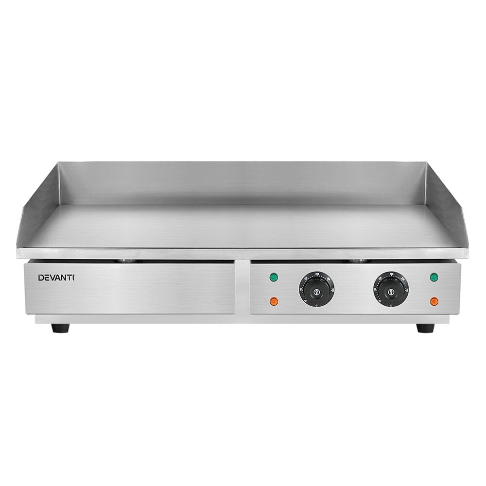 Large Commercial Hot Plate Griddle Two Zone Thermostat Burger Grill - New in Box