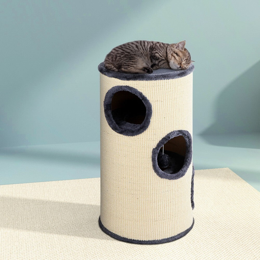 Cat Tree Tower 70cm Sisal Scratching Post Cat Condo House - Brand New