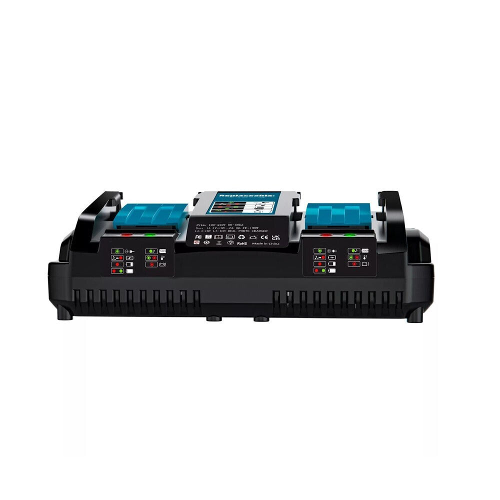 Dual Port 18V Battery Charger Twin Rapid Fast Charger BL1850 BL1860 - Brand New