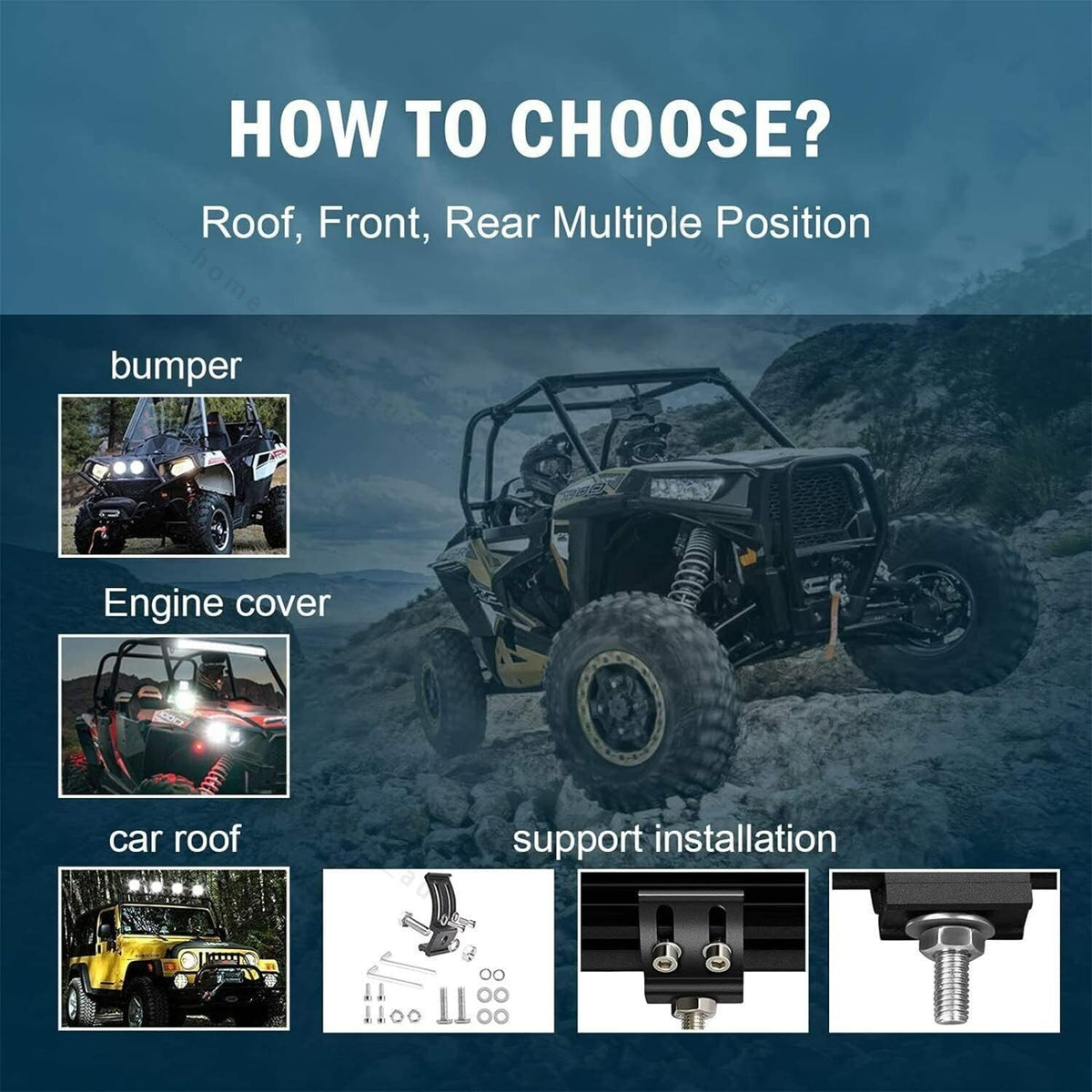 2x 7 Inch LED Light Bars Spot Flood Combo 4x4 Offroad Work Lights Pair - Brand New