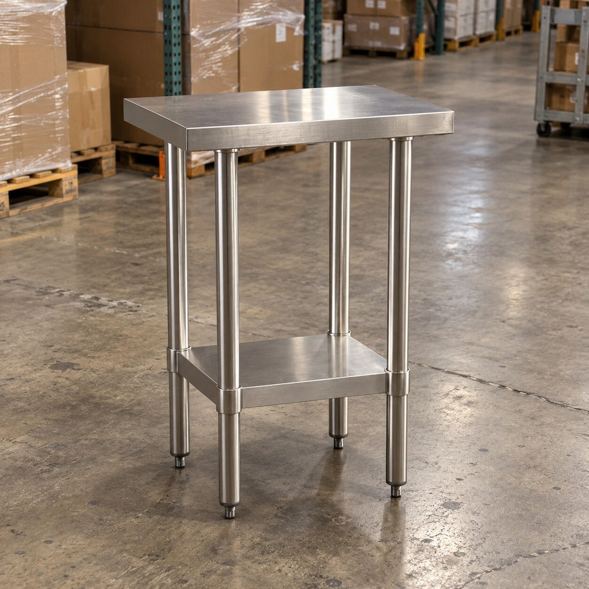 Stainless Steel Kitchen Bench Work Table 610 x 457mm 430 Grade - Brand New