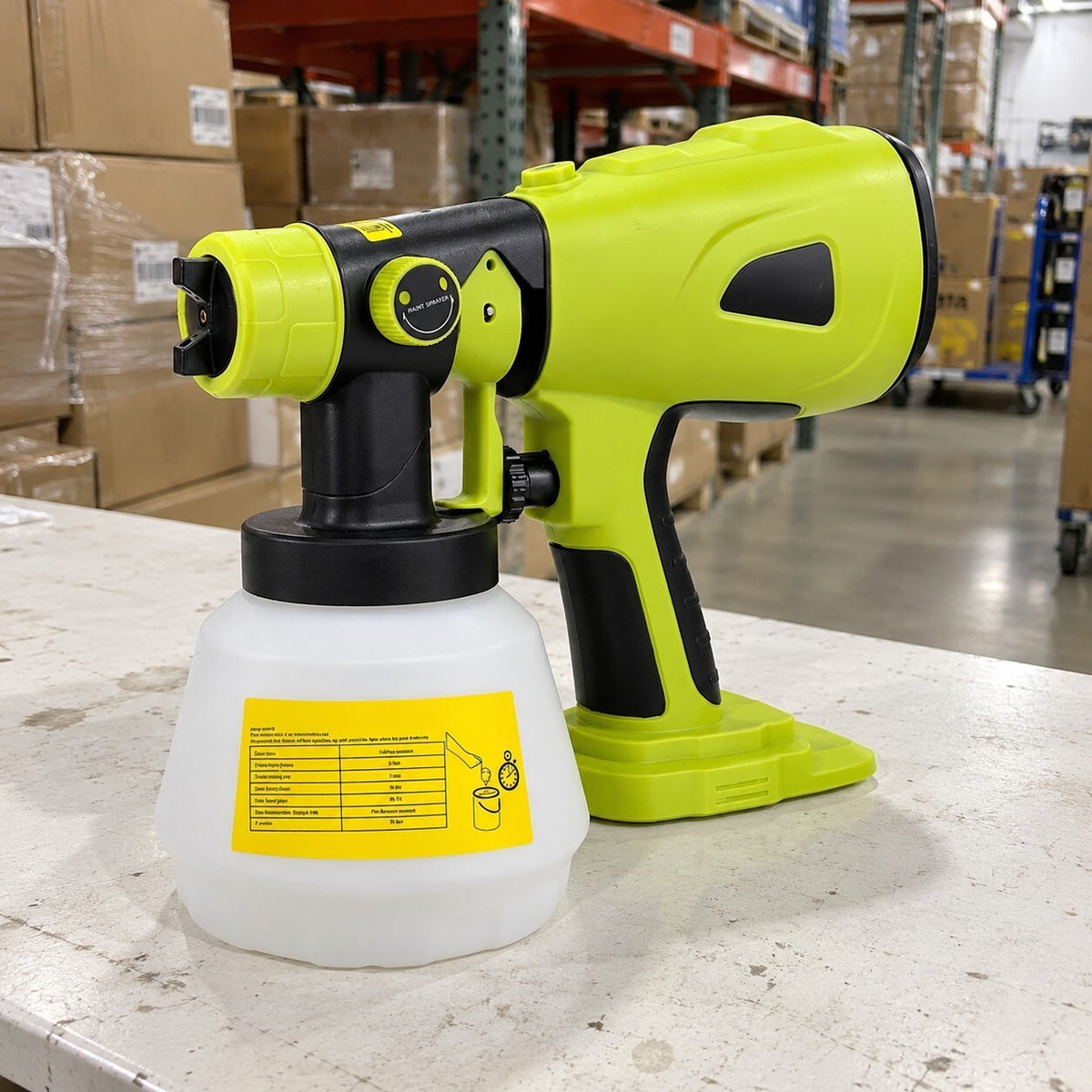 Cordless Paint Sprayer 18V Spray Gun 1L High Pressure Airless - Brand New