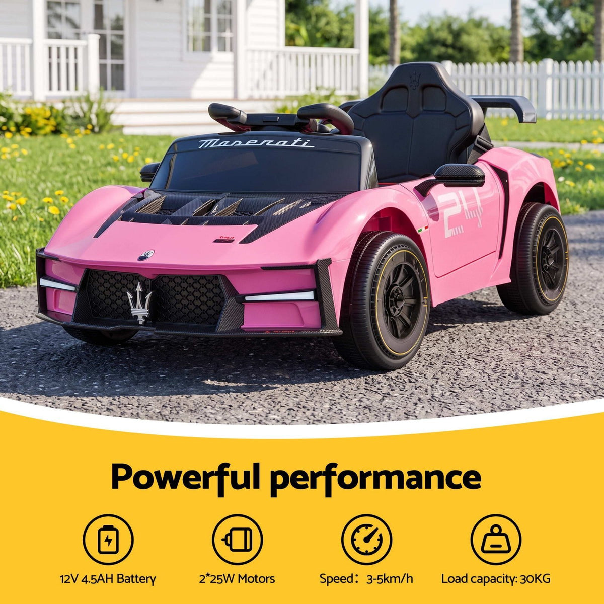 Kids Ride On Car 12V Sports Car with Remote Control Pink - Brand New