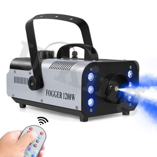 1200W Smoke Machine with RGB LED Lights + Remote Fog Machine - Brand New