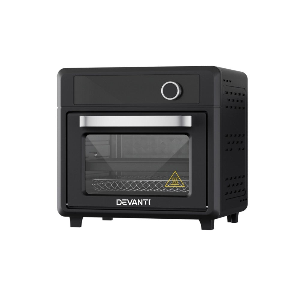 20L Air Fryer Oven LCD Touch 1400W 12 Presets Black - Brand New