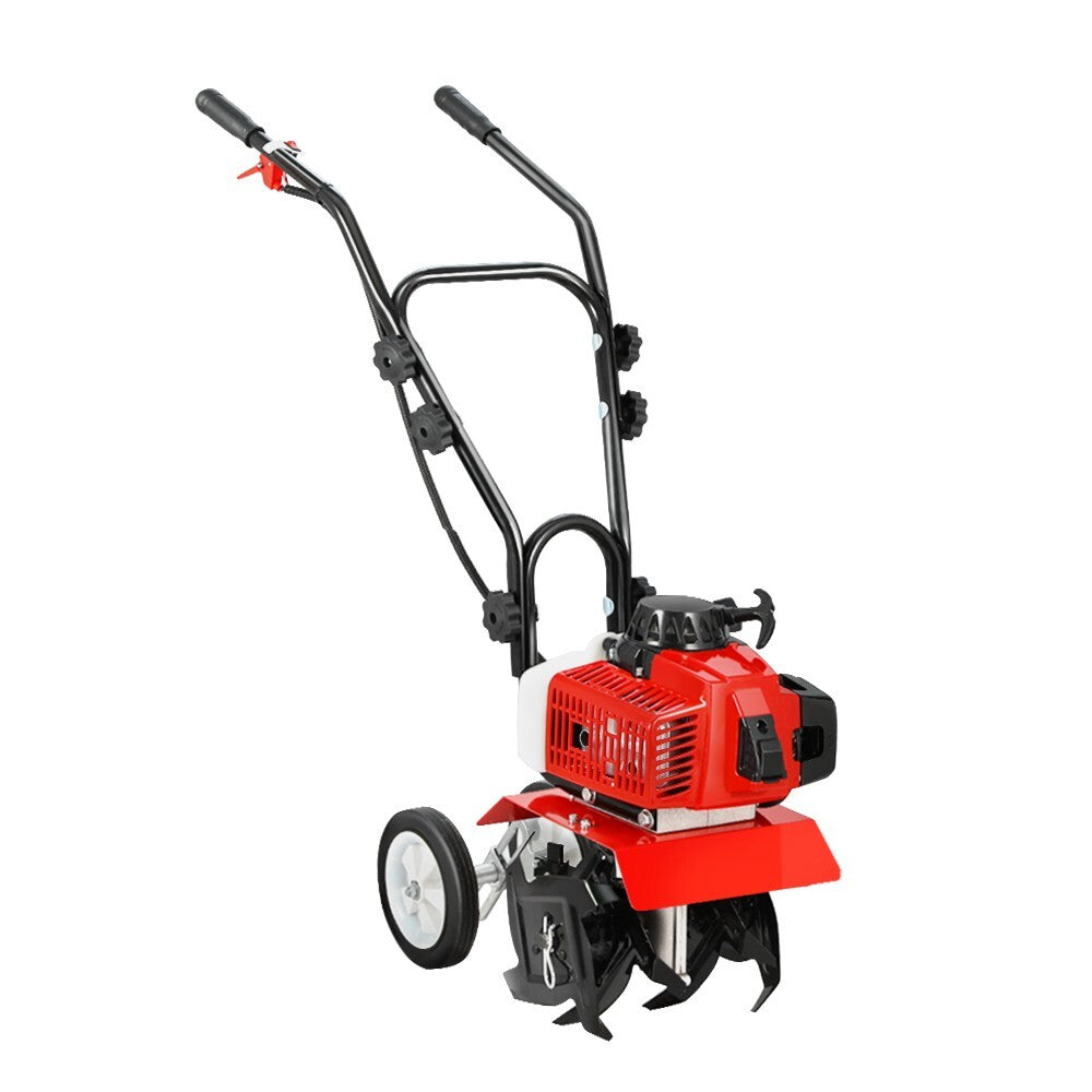 63cc Petrol Garden Tiller Cultivator Rototiller 4 Blades 400mm - Brand New