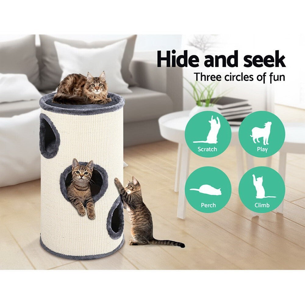 Cat Tree Tower 70cm Sisal Scratching Post Cat Condo House - Brand New