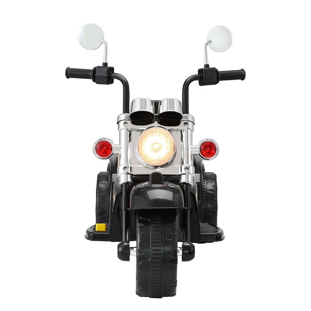 Kids Electric Ride On Motorbike 6V Chopper Trike with Lights and Music Black - Brand New