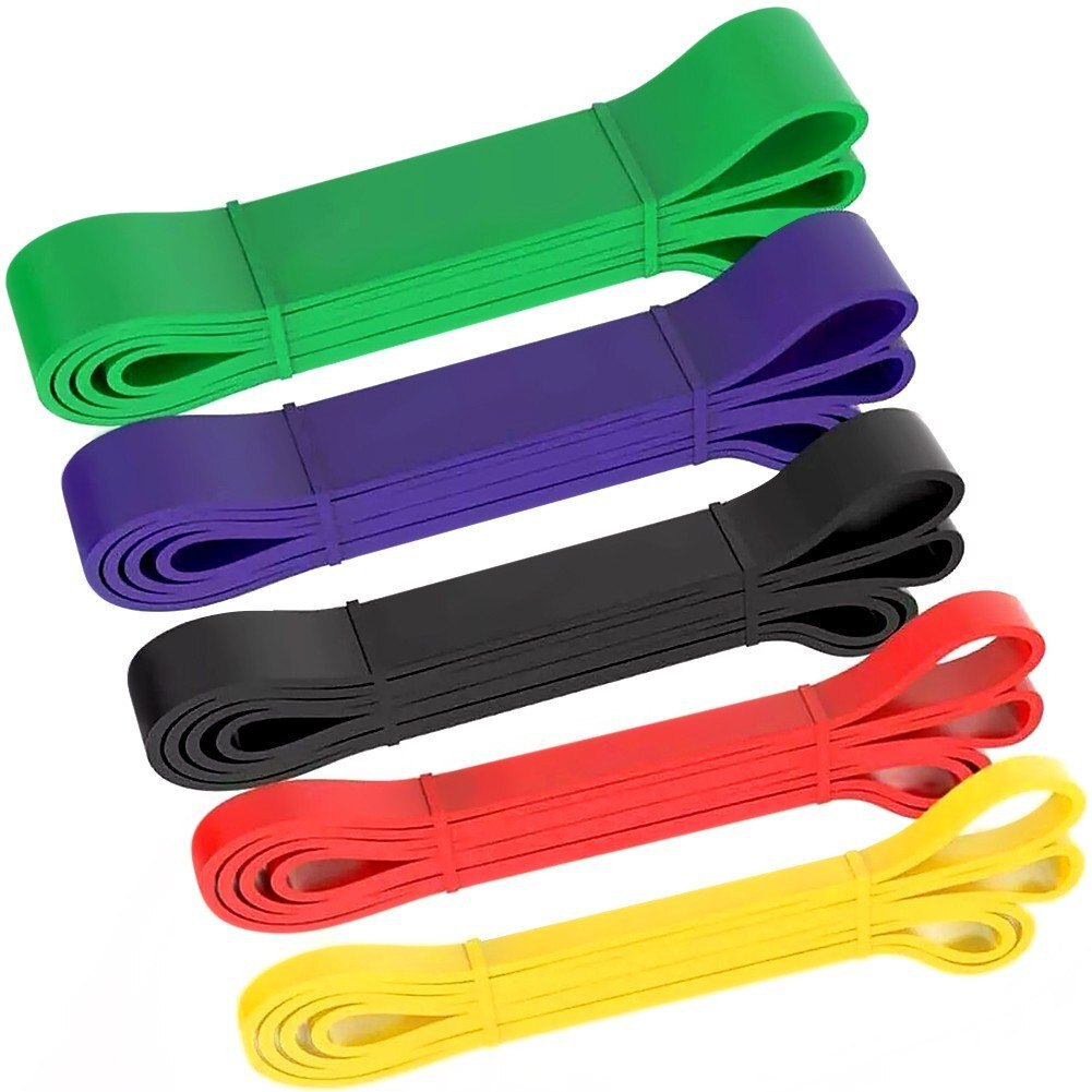 5 Resistance Bands Set Heavy Duty Pull Up Bands Gym Workout - Brand New