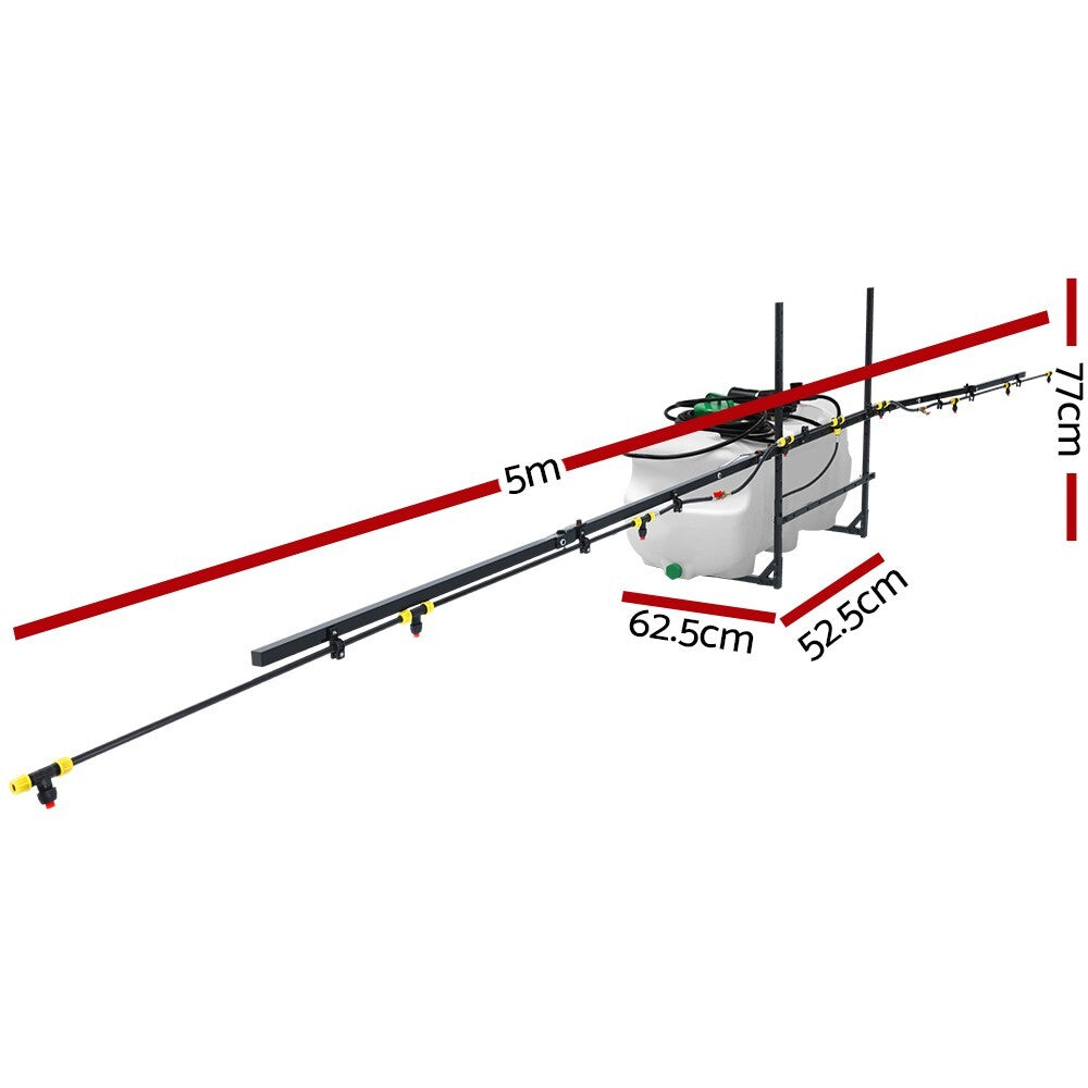 Weed Sprayer 100L Tank 5m Folding Boom 12V Pump Garden Spray - Brand New