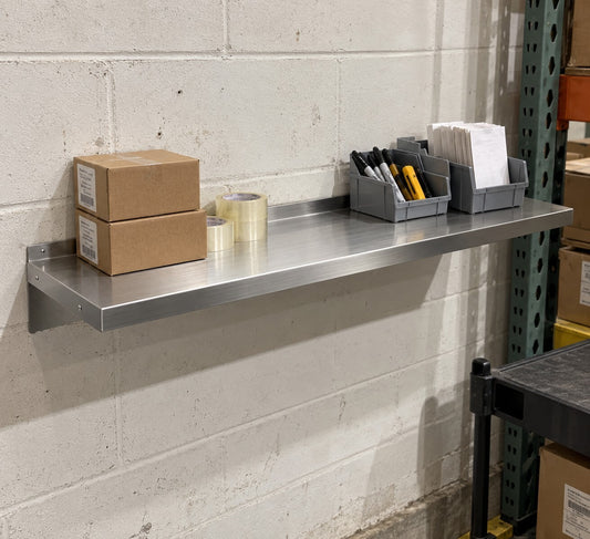 1200mm Stainless Steel Wall Shelf Kitchen Rack Heavy Duty - Brand New