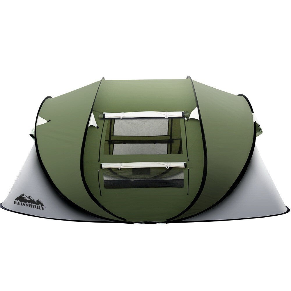 Instant Pop Up Camping Tent 4-5 Person Family Dome Green - Brand New