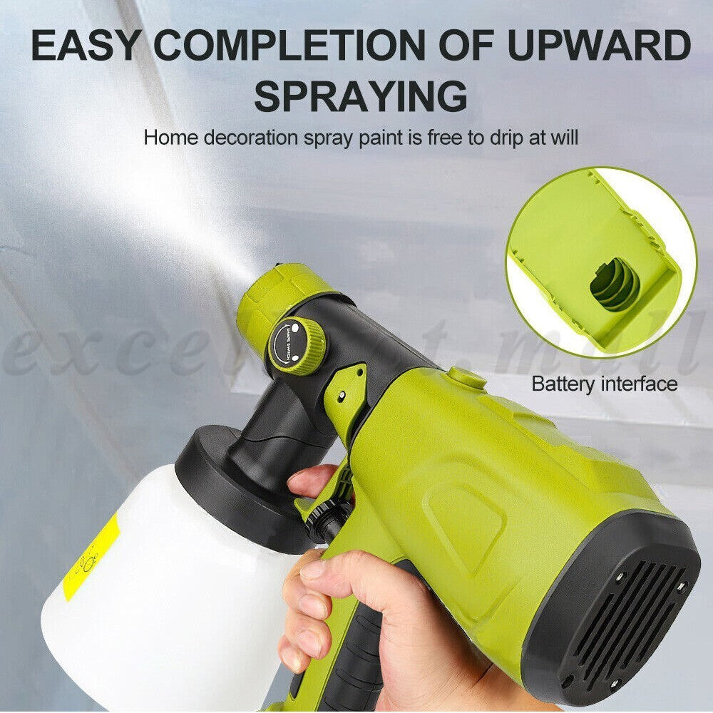 Cordless Paint Sprayer 18V Spray Gun 1L High Pressure Airless - Brand New