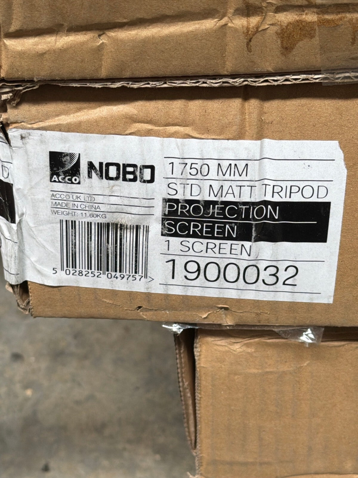 Nobo Tripod Projection Screen 175cm Portable Projector Screen - Brand New
