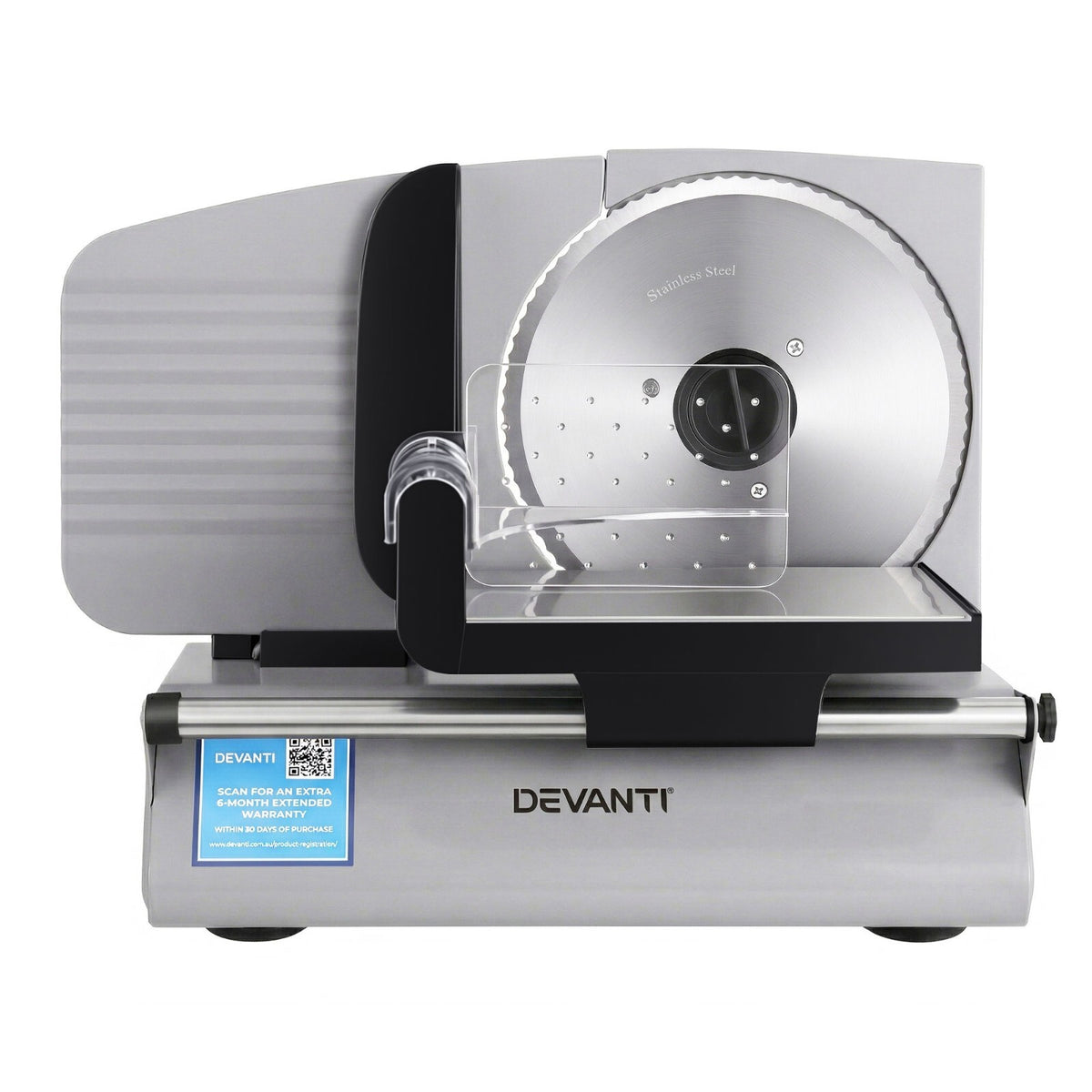 Electric Food Slicer 200W Meat Bread Vegetable 0-15mm Adjustable Stainless Blade - Brand New