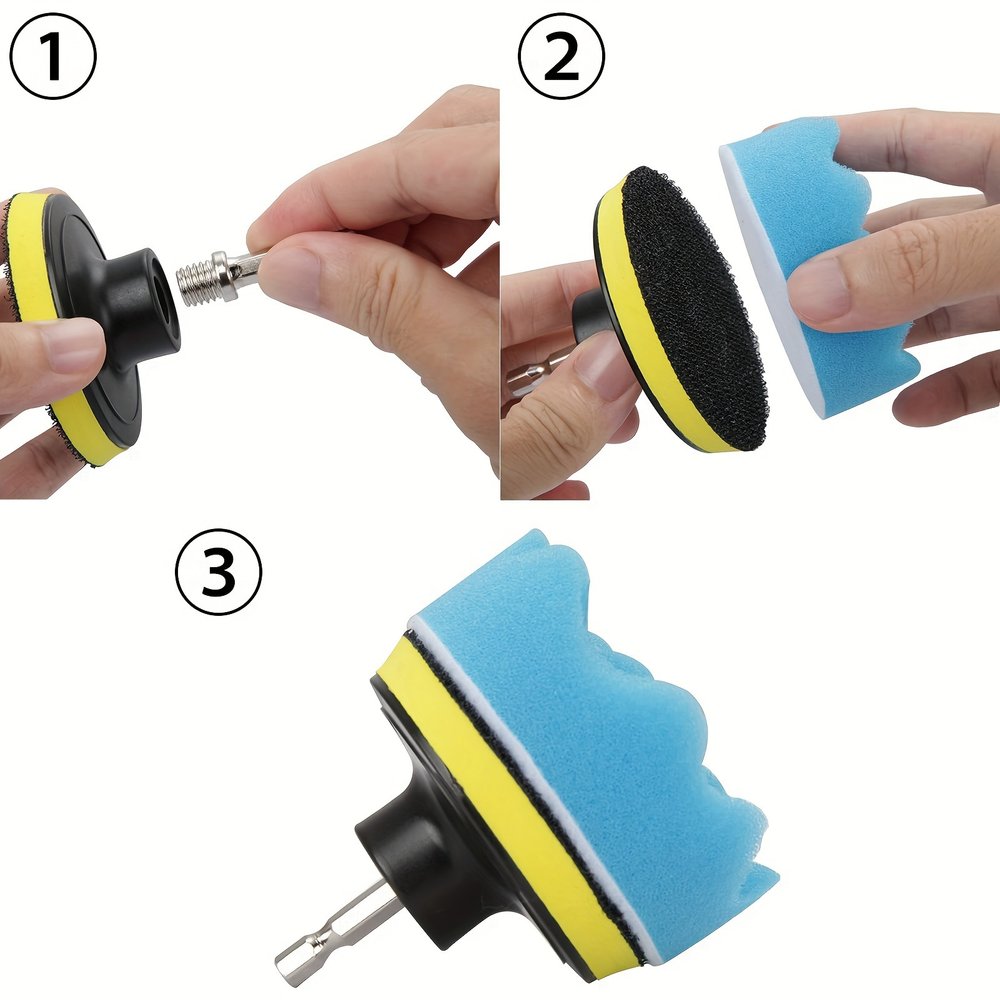 39pc Car Polishing Buffing Pad Kit for Drill Foam Sponge - Brand New