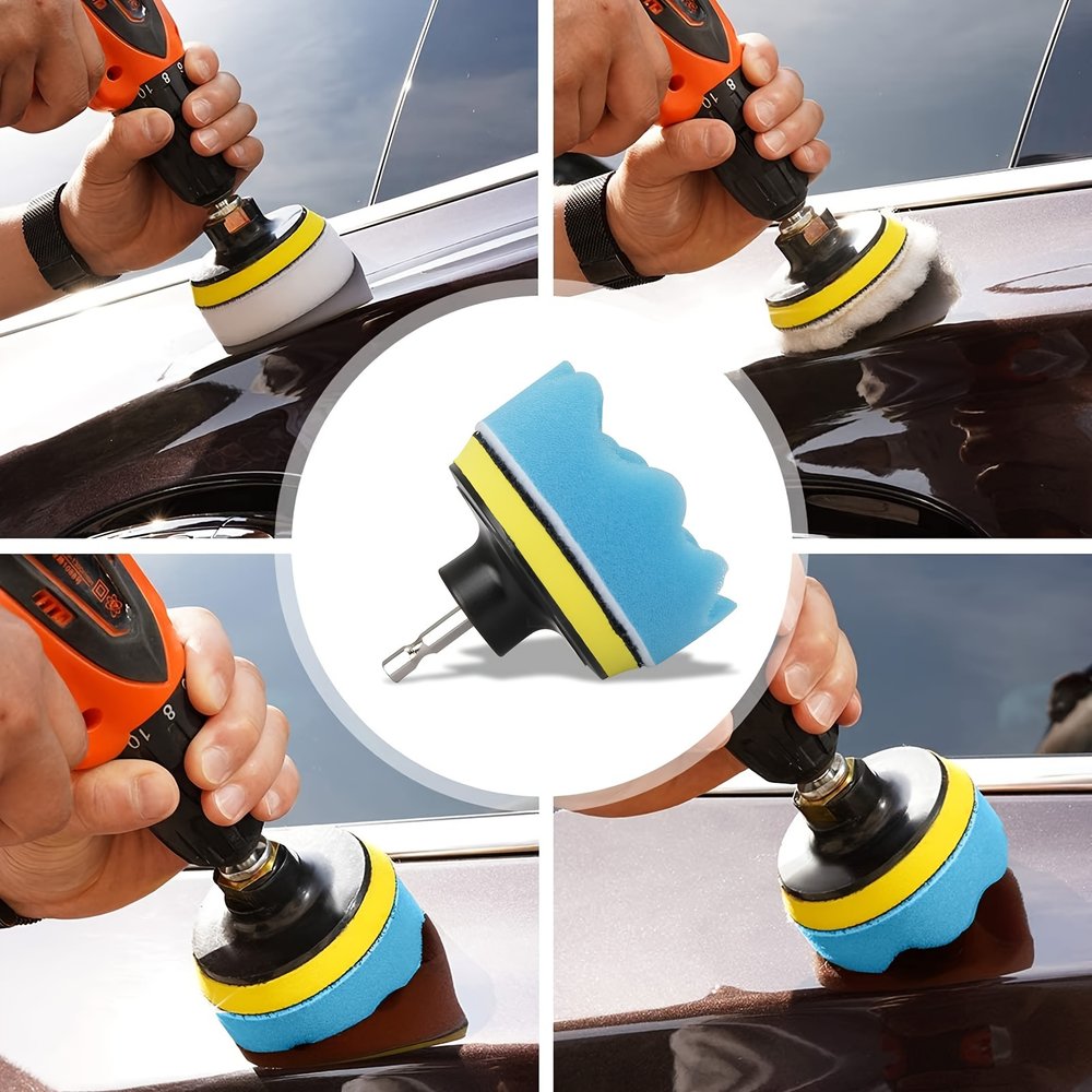 39pc Car Polishing Buffing Pad Kit for Drill Foam Sponge - Brand New