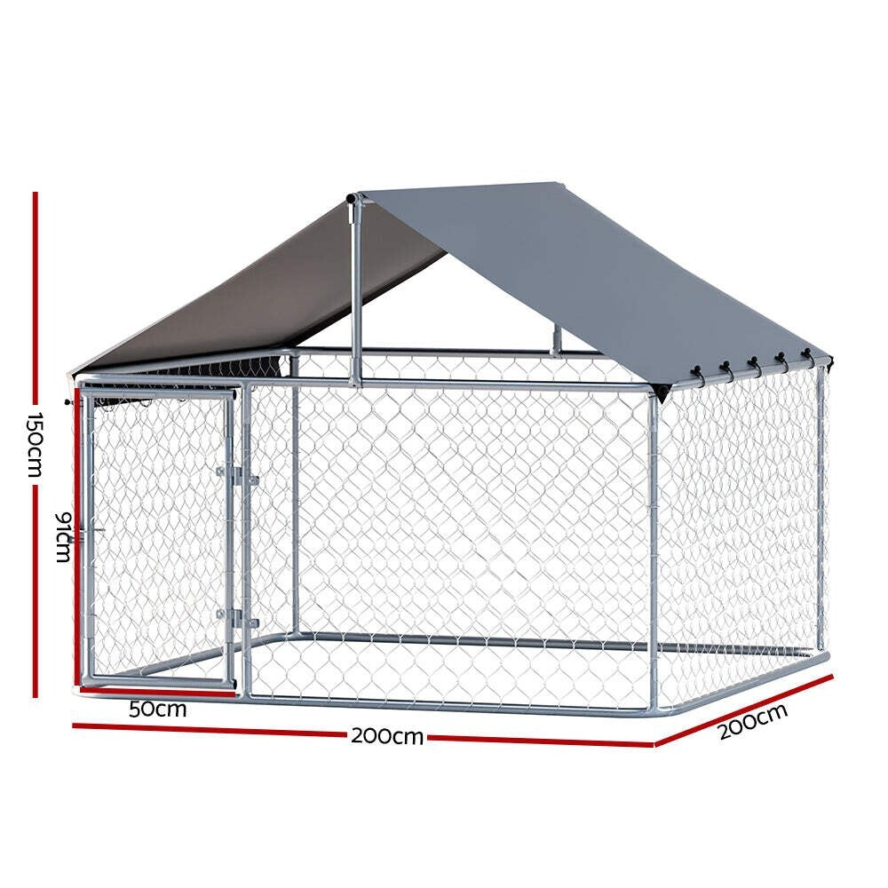 Dog Kennel Large House XL Pet Run Cage Puppy Outdoor Enclosure
