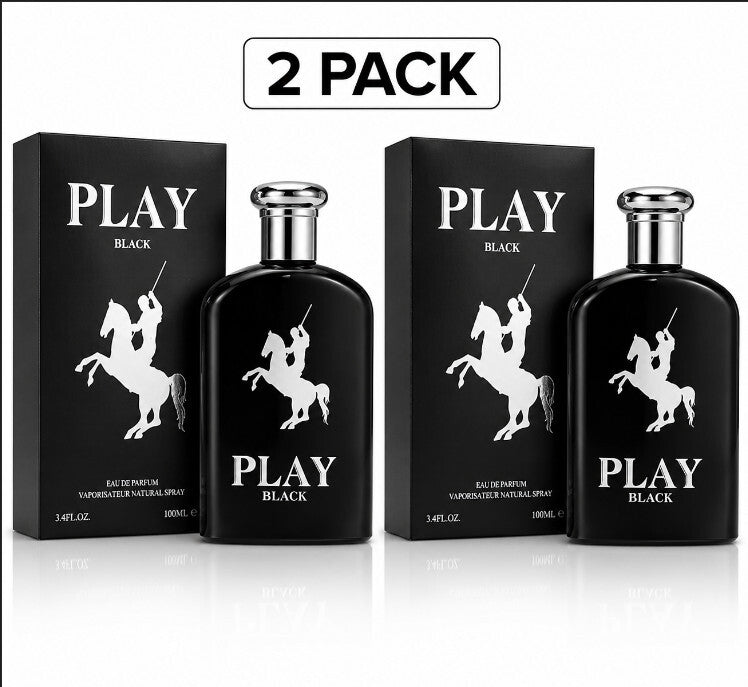 2x PLAY Black 100ml Eau De Parfum Men's Fragrance Spray EDP