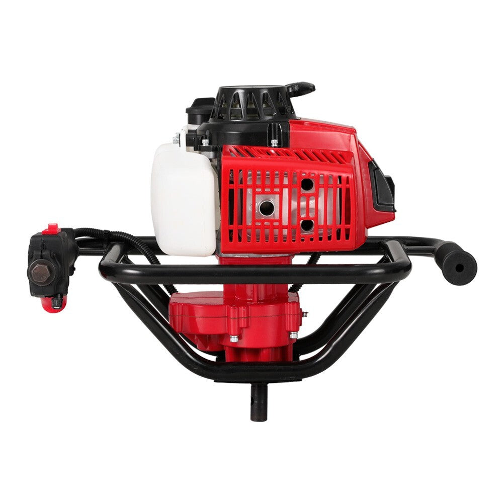 Post Hole Digger Motor Only Petrol Hand Engine Diggers Easy start Red