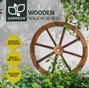 Large Wooden Wagon Wheel Rustic Outdoor Indoor Ornaments Garden Decor