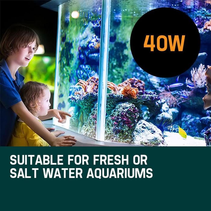 1850L/H Aquarium Canister Filter with UV Light & Media External Fish Tank