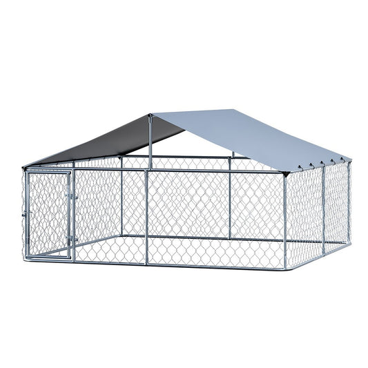 Dog Kennel Large House XXL Pet Run Cage Puppy Outdoor Enclosure With Roof