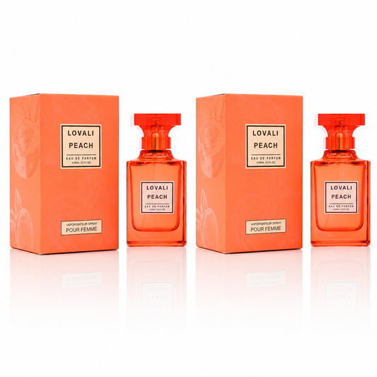 2x Peach 95mL Womens Eau De Parfum Spray Sweet Peach Fruity Fragrance