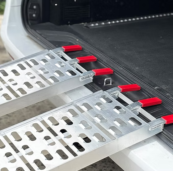 2.3M 680KG Pair Aluminium Folding Loading Ramps ATV Motobike Motorcycle Trailer
