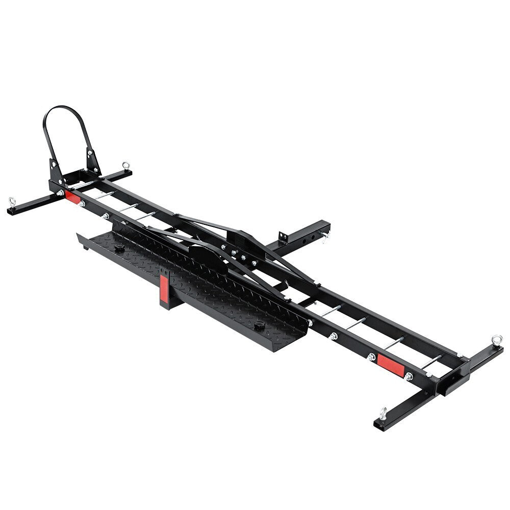 Motorcycle Motorbike Carrier Rack 2 Arms Ramp Dirt Bike 2'' Towbar Steel