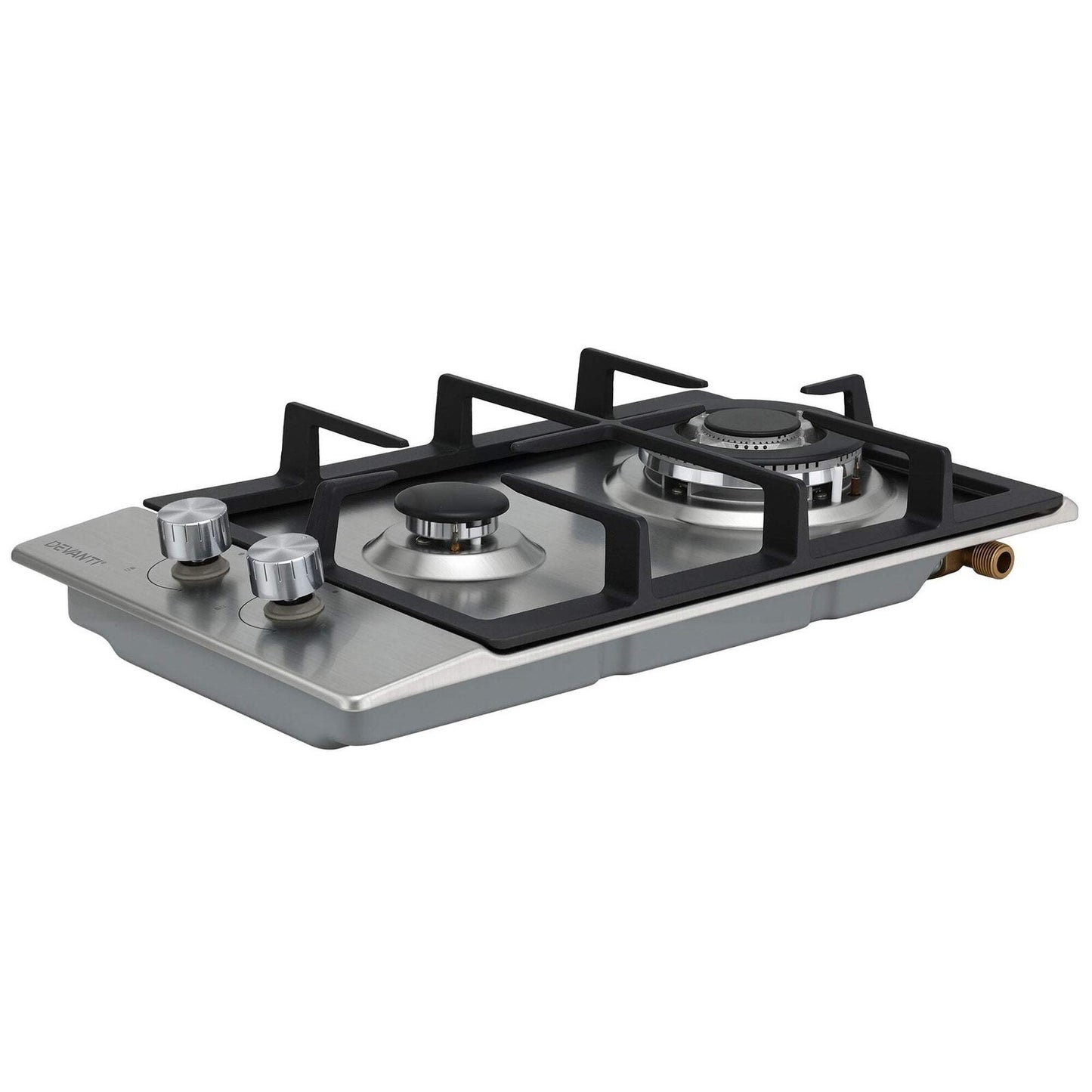 Gas Cooktop 30cm 2 Burner Silver