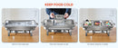 2 Packs 3Lx3 Stainless Steel Chafing Dishs Bain Marie Buffet Food Warmer