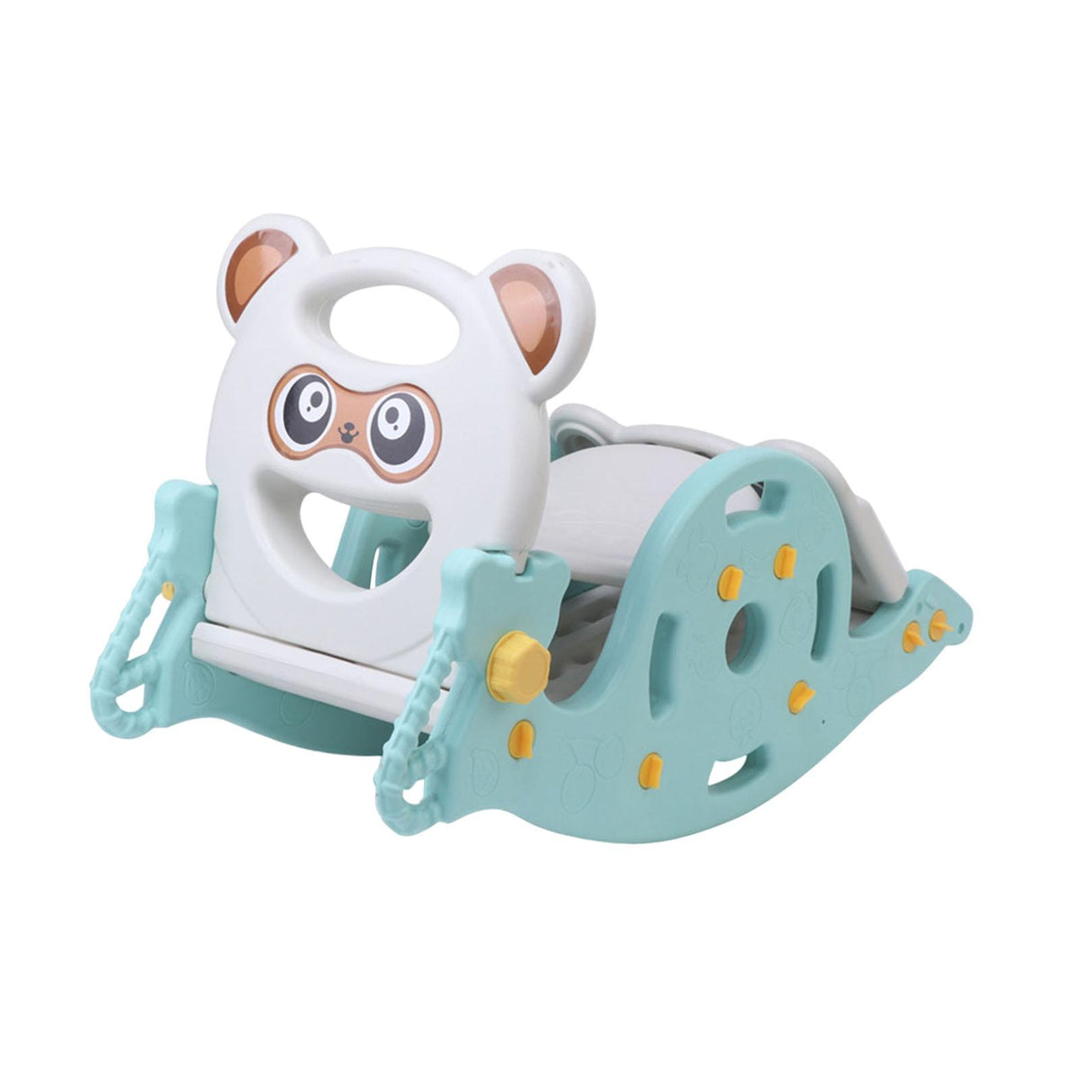 3 in 1 Kids Slide and Rocking Toy Blue Panda - Brand New
