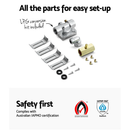 Devanti Gas Cooktop 90cm 5 Burner Silver