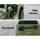 Electric Ride On Car Jeep Military Off Road Toy Cars Remote 12V Olive