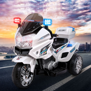 Kids Electric Ride On Patrol Police Car BMW-Inspired S1K Battery White
