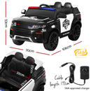 Ride On Car Rigo Kids Patrol Police Ride On Cars Horn Music Remote Black
