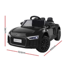 Kids Ride On Car Audi R8 Licensed Sports Electric Toy Cars Black