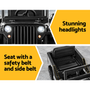 Kids Ride On Car Electric Toys Cars Headlight Music Remote Control Black