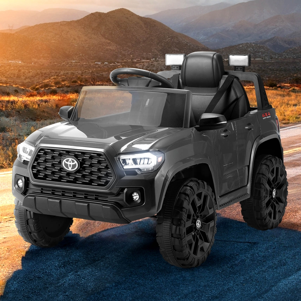 Kids Electric Ride On Car Toyota Tacoma Off Road Jeep Toy Cars Remote 12V black