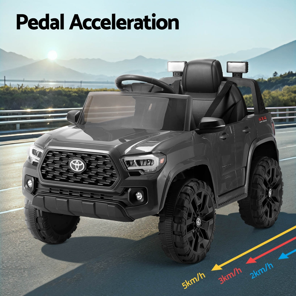 Kids Electric Ride On Car Toyota Tacoma Off Road Jeep Toy Cars Remote 12V black