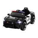 Kids Ride On Car Electric Patrol Police Cars Battery Powered Toys 12V Black