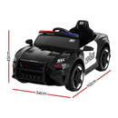 Kids Ride On Car Electric Patrol Police Cars Battery Powered Toys 12V Black