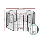 40" 100cm 8 Panel Dog Playpen Pet Exercise Cage Enclosure Fence Play Pen