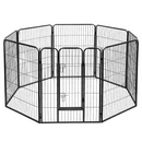 40" 100cm 8 Panel Dog Playpen Pet Exercise Cage Enclosure Fence Play Pen